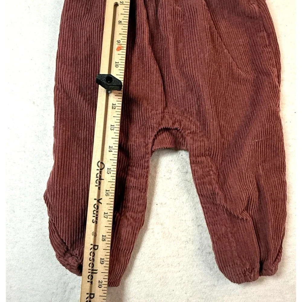 Gap Baby Dark Academia Corduroy Romper Girls 6-12 Months Bubble Preppy Fall
